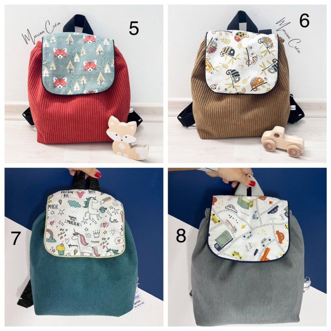 Sac à dos des tout petits - 16 modèles disponibles