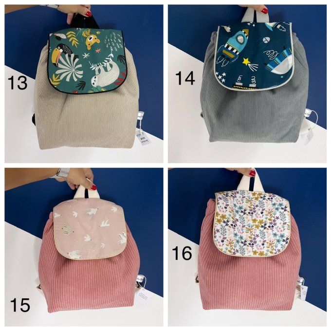 Sac à dos des tout petits - 16 modèles disponibles